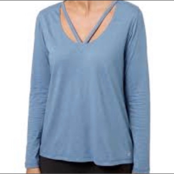 REEBOK Cotton Split Back Long Sleeve Shirt - Picture 1 of 8